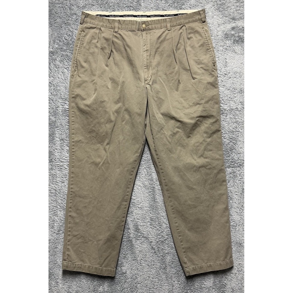 Vintage Polo Ralph Lauren Andrew Pants Men 38*x30* Olive Pleated Chino Business
